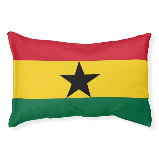 Indoor Dog Bed With flag of Ghana (Front)