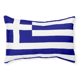 Indoor Dog Bed With flag of Greece