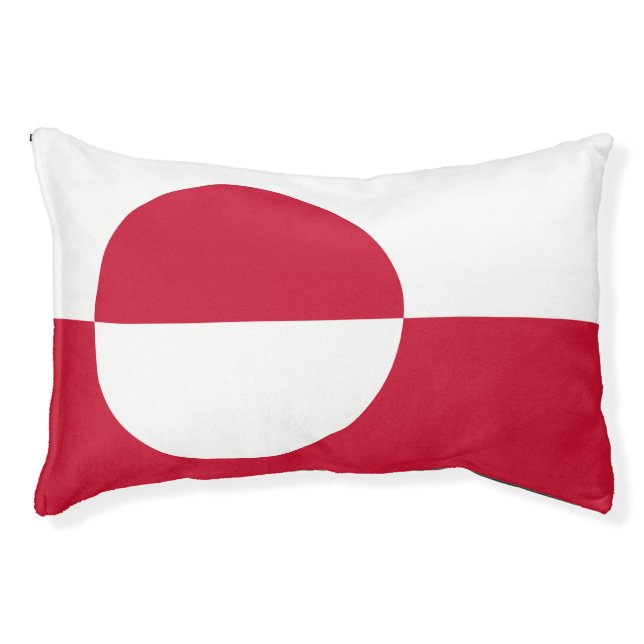 Indoor Dog Bed With flag of Greenland (Front)
