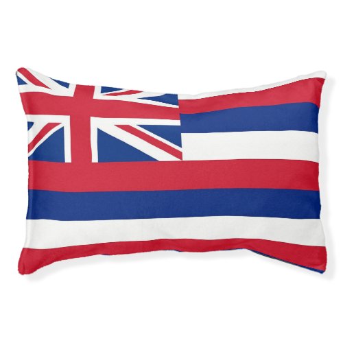 Indoor Dog Bed With flag of Hawaii State USA