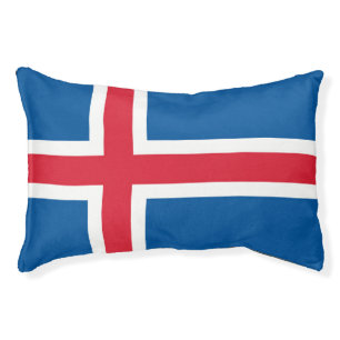 Indoor Dog Bed With flag of Iceland