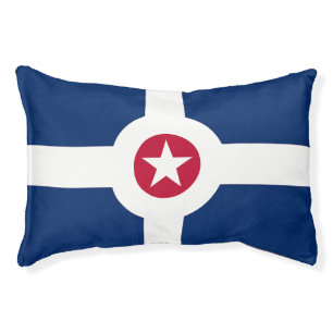 Indoor Dog Bed With flag of Indianapolis City, USA