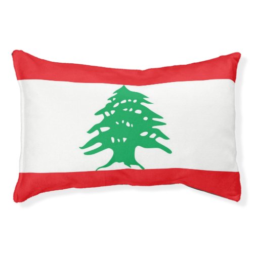 Indoor Dog Bed With flag of Lebanon