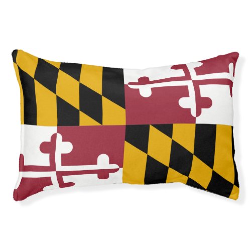 Indoor Dog Bed With flag of Maryland State USA