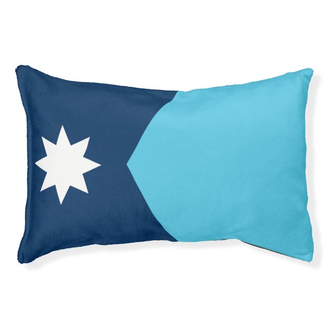 Indoor Dog Bed With flag of Minnesota, USA (Front)