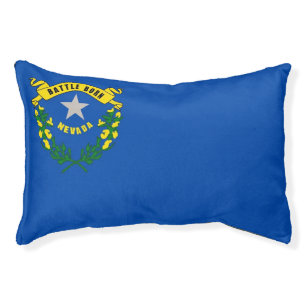 Indoor Dog Bed With flag of Nevada, USA