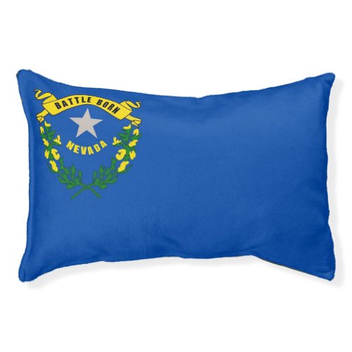 Indoor Dog Bed With flag of Nevada USA