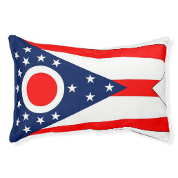 Indoor Dog Bed With flag of Ohio State, USA