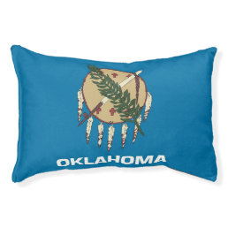 Indoor Dog Bed With flag of Oklahoma State, USA