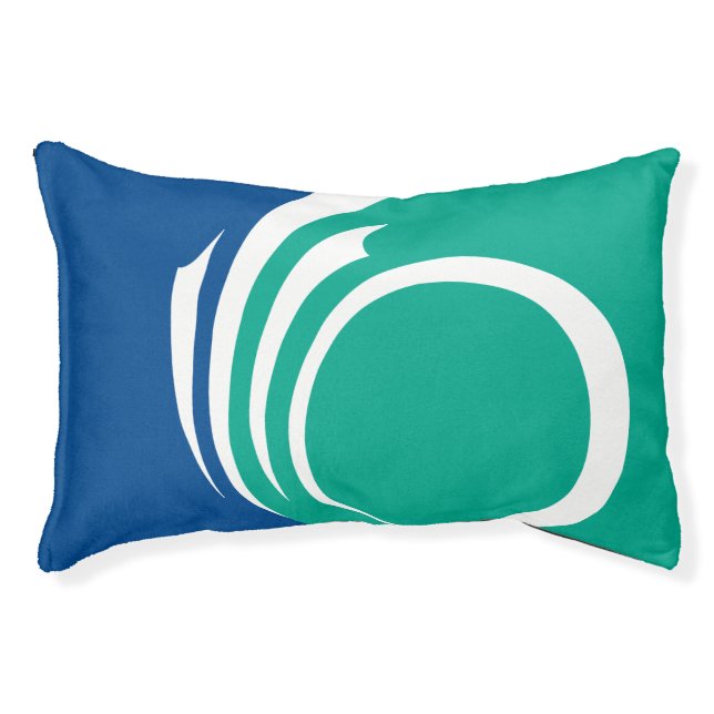 Indoor Dog Bed With flag of Ottawa, Canada (Front)