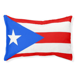 Indoor Dog Bed With flag of Puerto Rico, USA