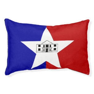 Indoor Dog Bed With flag of San Antonio
