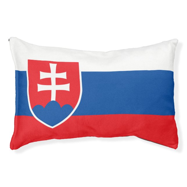Indoor Dog Bed With flag of Slovakia (Front)