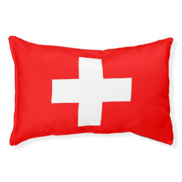 Indoor Dog Bed With flag of Switzerland