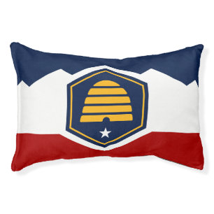 Indoor Dog Bed With flag of Utah, USA