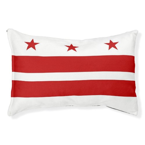Indoor Dog Bed With flag of Washington DC USA