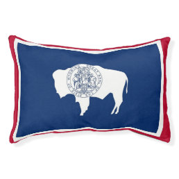 Indoor Dog Bed With flag of Wyoming, USA