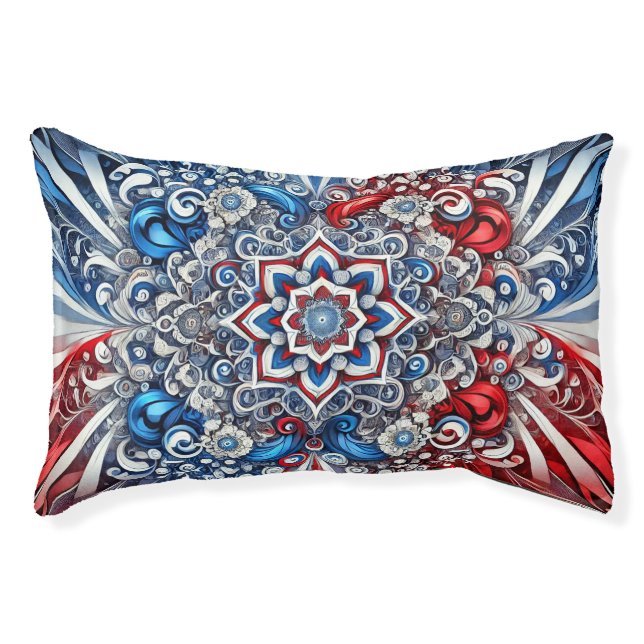 Indoor Dog Bed With French Colors (Front)