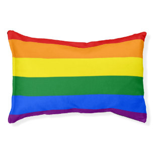 Indoor Dog Bed With Rainbow flag of LGBT