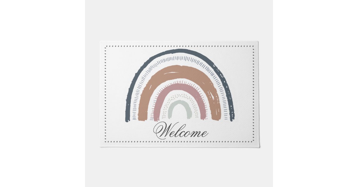 Indoor Doormat Rainbow Mat Zazzle