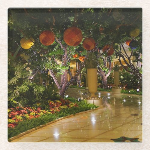 Indoor Garden Wynn Atrium Las Vegas 2 Glass Coaster