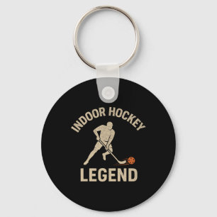 Indoor Hockey Legend Floorbyll Stick Shafts Player Keychain