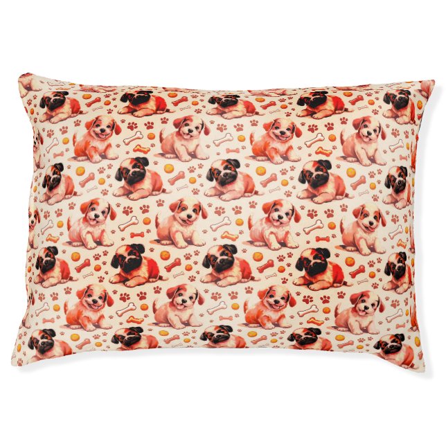 Indoor Large Pattern Dog Bed (Front)