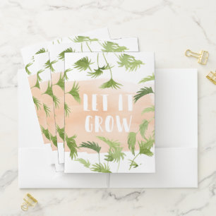 Indoor Oasis   Let it Grow Pocket Folder