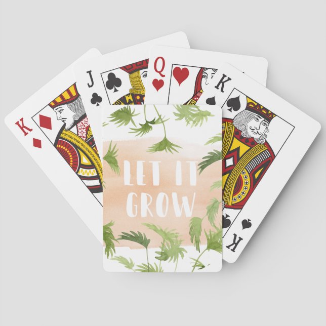 Indoor Oasis | Let it Grow Poker Cards (Back)