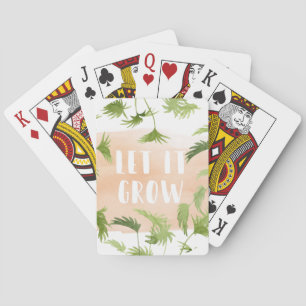 Indoor Oasis   Let it Grow Poker Cards