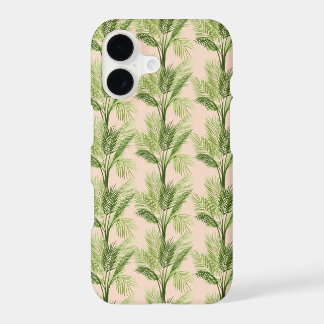 Indoor Oasis | Palm Tree Pattern Case-Mate iPhone Case (Back)