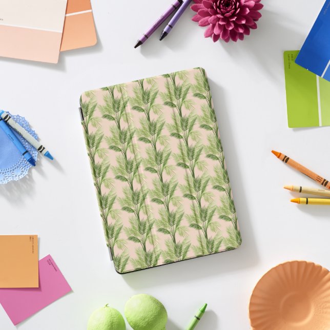 Indoor Oasis | Palm Tree Pattern iPad Pro Cover (Desk)