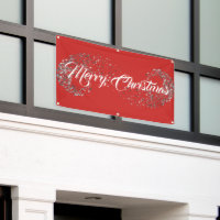 Indoor Outdoor Custom Banner-Merry Christmas Banne