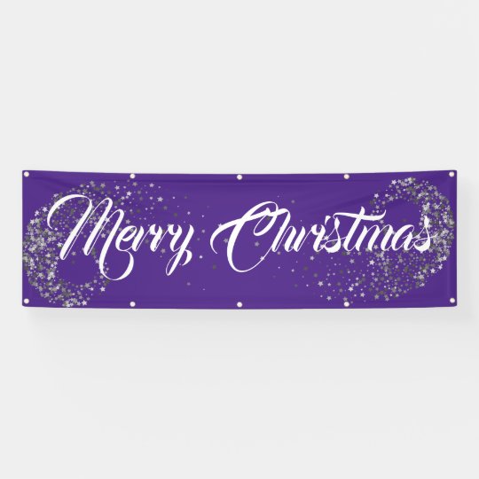 Indoor Outdoor Custom Banner Merry Christmas Banner Zazzle Com