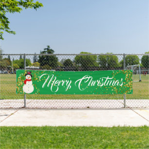 Indoor Outdoor Custom Banner-Merry Christmas Banner