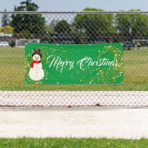 Indoor Outdoor Custom Banner-Merry Christmas Banner
