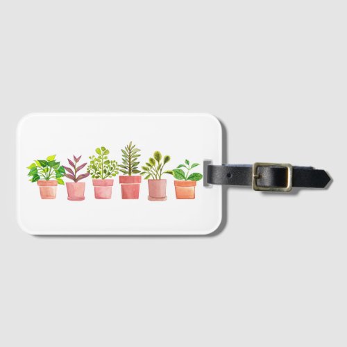 Indoor Plant Collection Luggage Tag