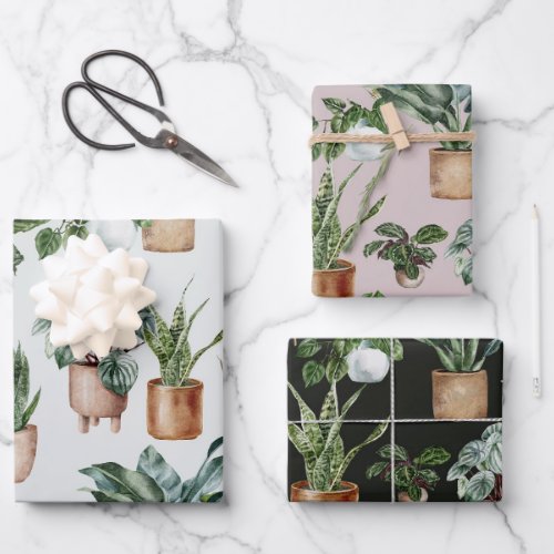 Indoor Plants Wrapping Paper Sheets