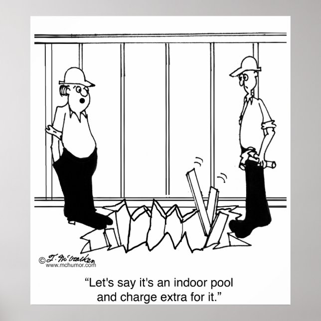 Indoor Pool in Living Room Poster (Front)