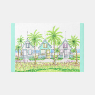 Indoor Rug; Tropical Beach Rug