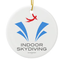 Indoor Skydiving Ceramic Ornament