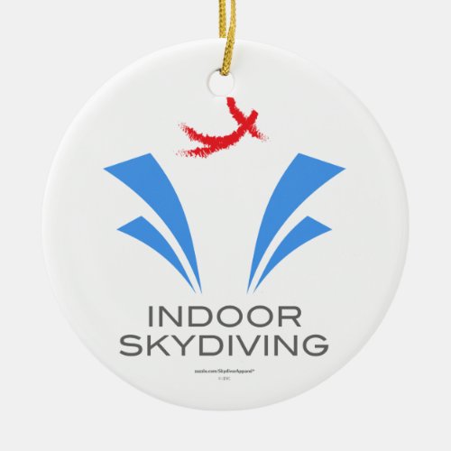 Indoor Skydiving Ceramic Ornament