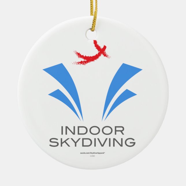 Indoor Skydiving Ceramic Ornament (Front)