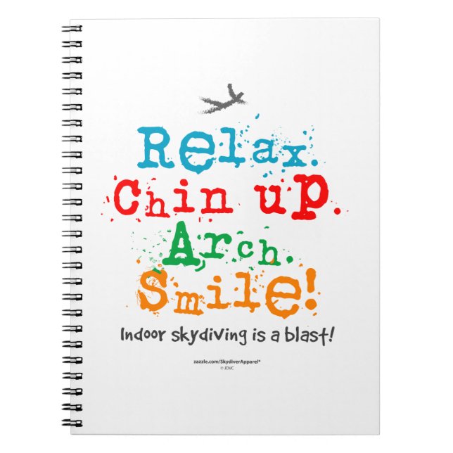 Indoor Skydiving is a Blast! Notebook (Front)