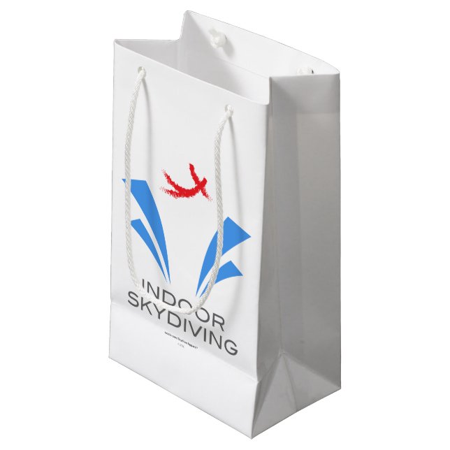 Indoor Skydiving Small Gift Bag (Front Angled)