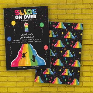 Indoor Slide Park Kids Playground Birthday Party Invitation