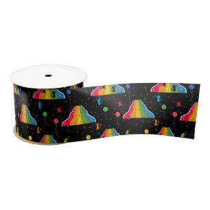 Indoor Slide Park Kids Playground Satin Ribbon