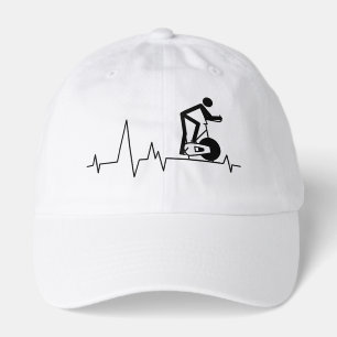 Indoor Spinning Cycle Heartbeat Bikers Custom Hat