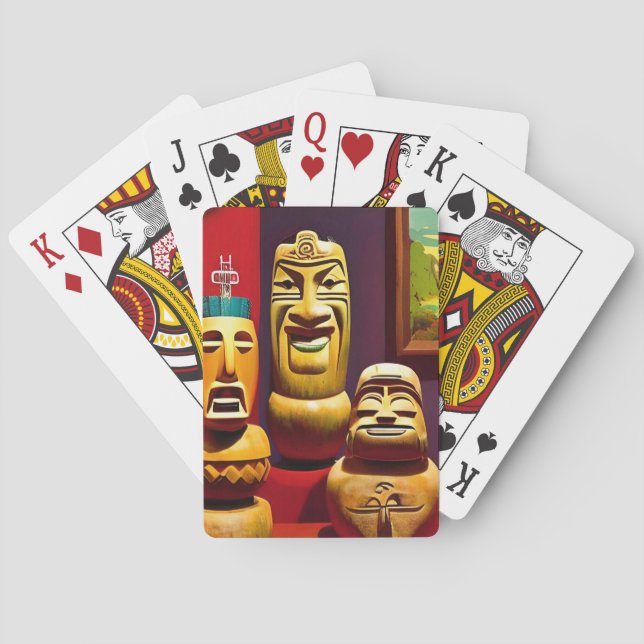 Indoor Tiki Life Ken Gage Art Poker Cards (Back)