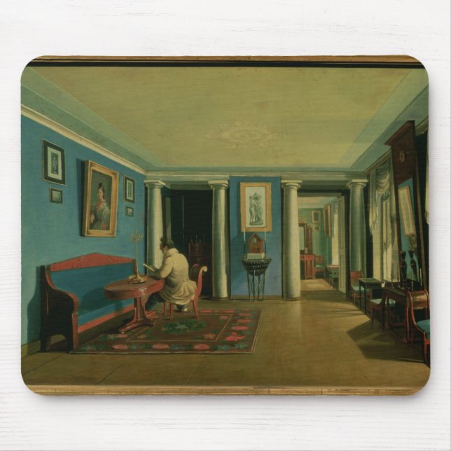 Indoors. Drawing Room with Columned Entresol Mouse Pad (Front)